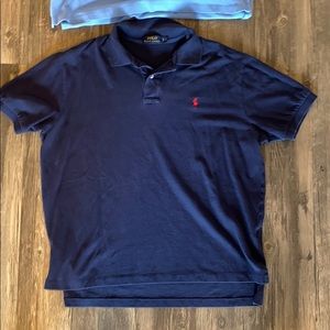 Navy short sleeve polo